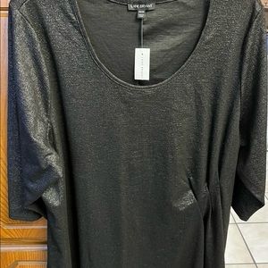 Lane Bryant Black Sparkle Blouse Size 26/28